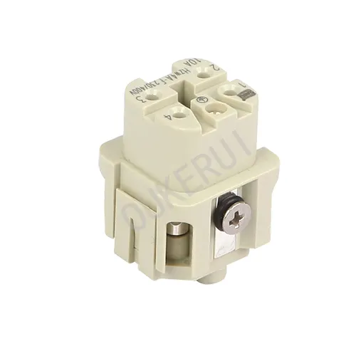 Inserto hembra de conector de alta resistencia de 4 pines 10A 230/400V