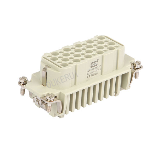 Inserto hembra de conector de alta resistencia de 40 pines 10A 250V