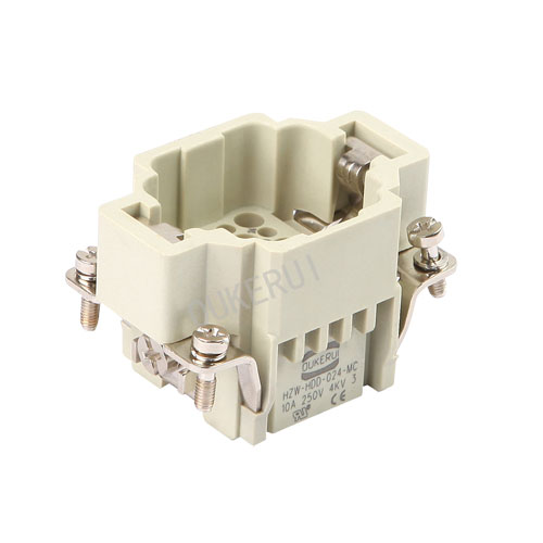 DD 24 250V 10A Inserto macho de conector resistente