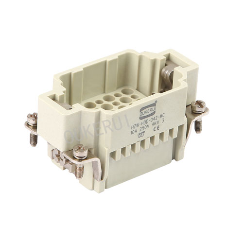 DD 42 250V 10A Inserto macho de conector resistente