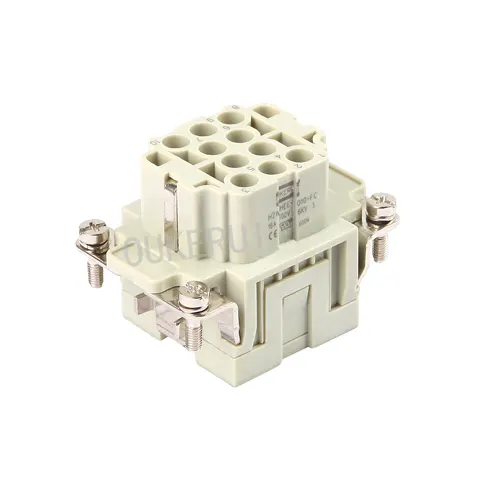 EE 10 Pin 16A Inserto hembra de conector resistente