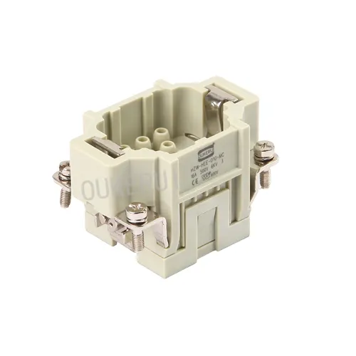 EE 10 Pin 16A Inserto macho de conector resistente